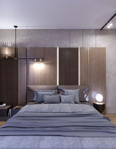 Luxury bedroom design cozy atmosphere