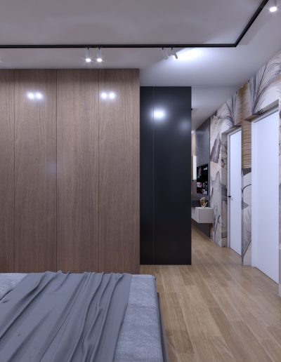 Minimalist wardrobe design bedroom